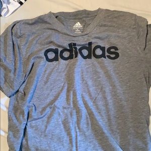 Gray dry fit Adidas shirt for boys